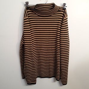Sag Harbor Large Brown and Black Sweater